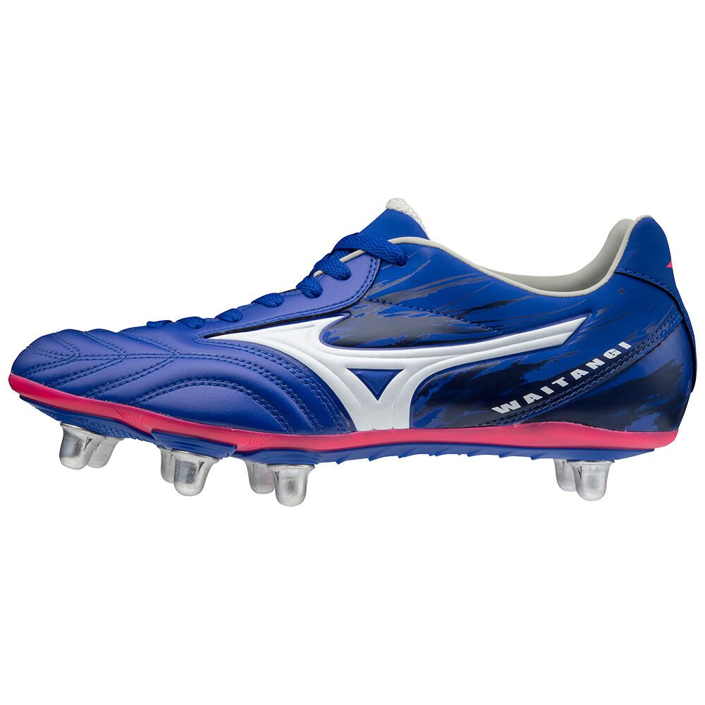 Botas De Rugby Mizuno Waitangi PS Para Mujer Azules/Blancos 5709134-OH